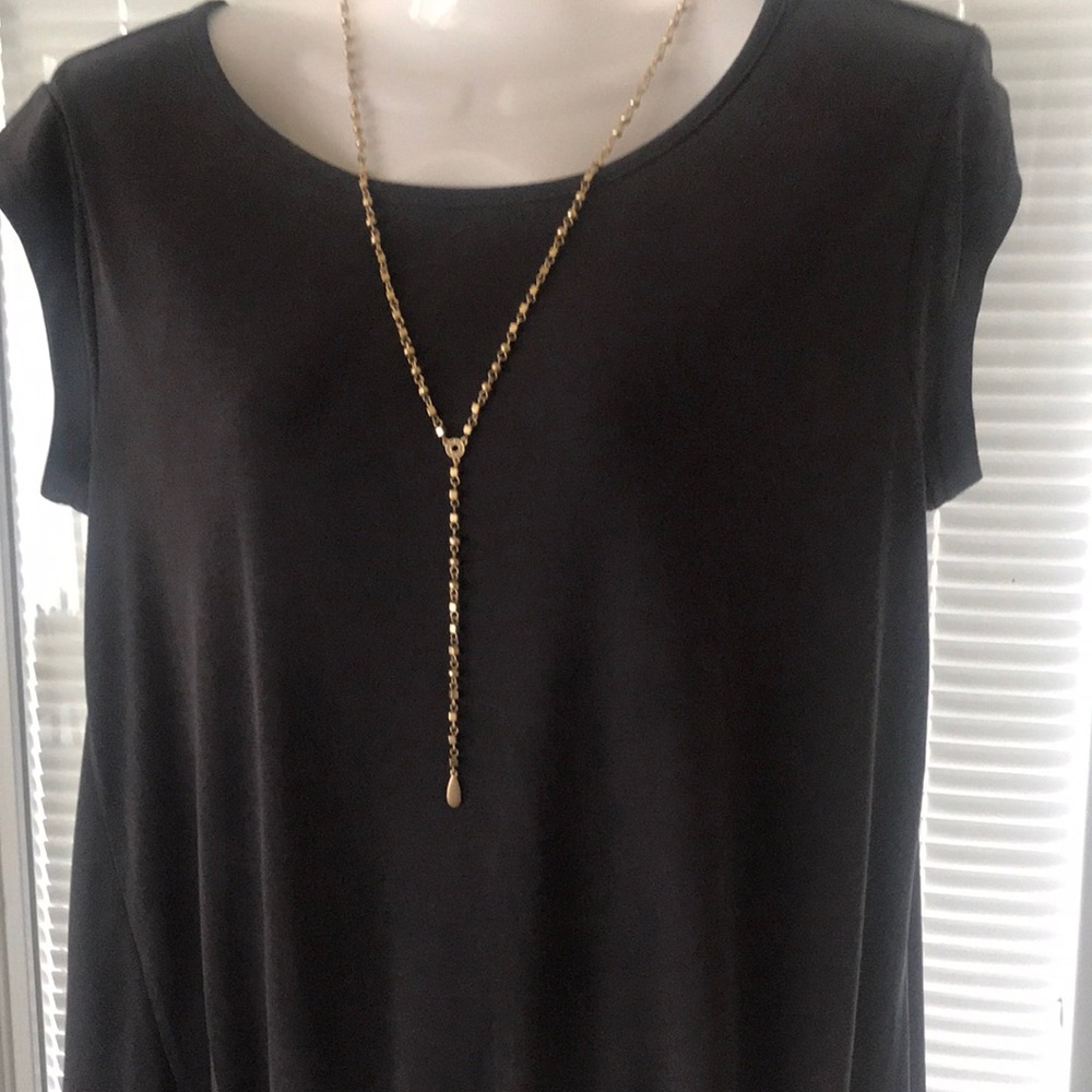 NWT Short Sleeve light weight Grey Blouse